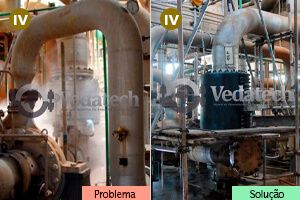 Solução de problema de vedação