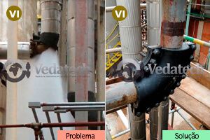 Solução de problema de vedação